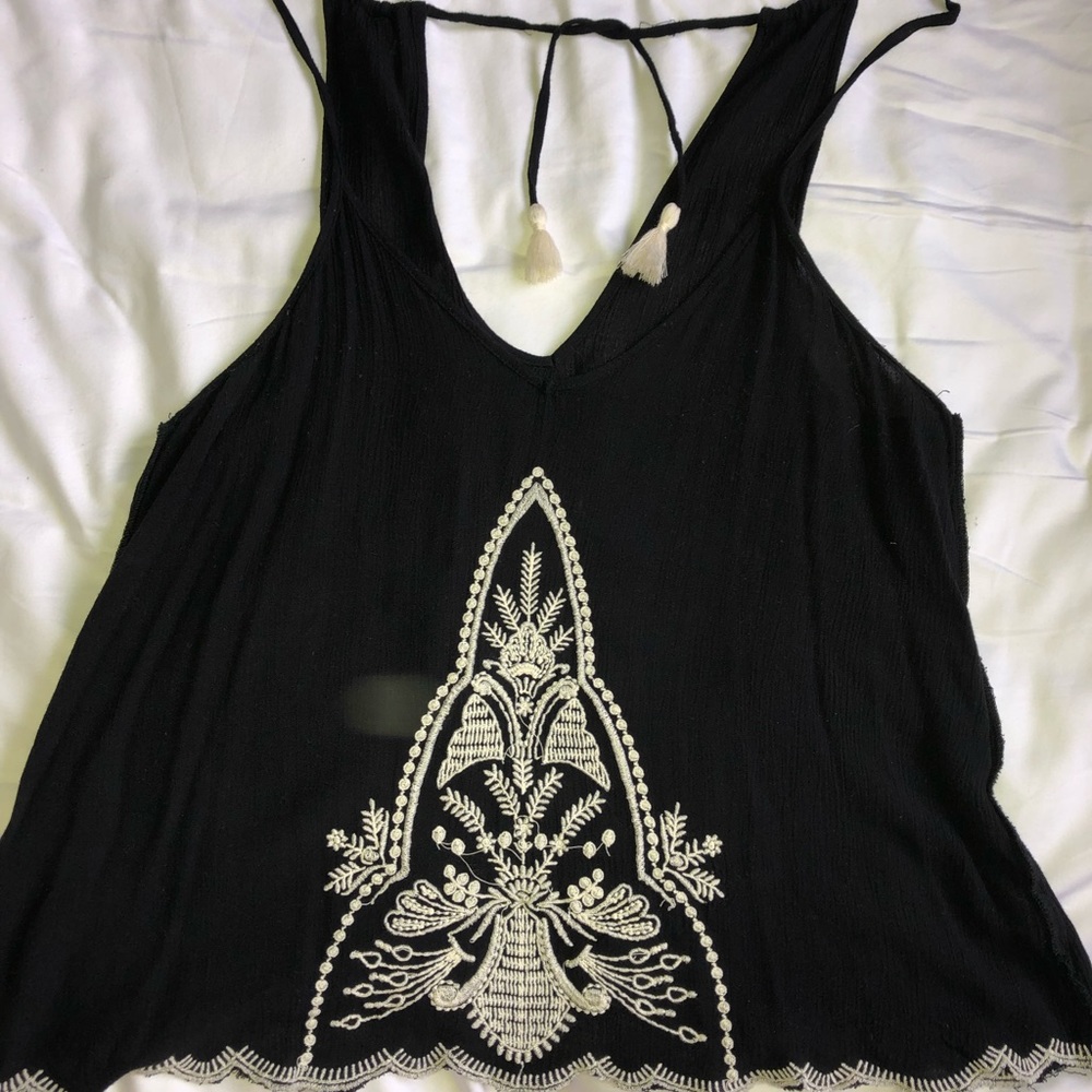 Black tank top